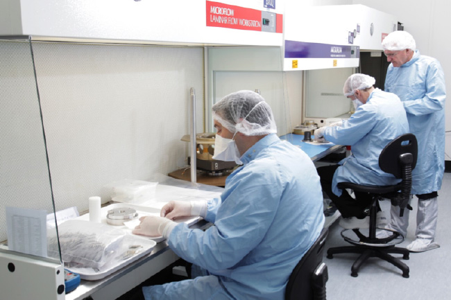 ESR Technology mechanism assembly area within the cleanroom